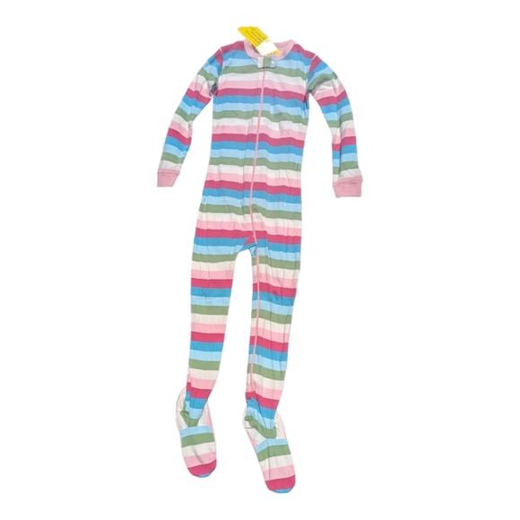 Gap Girls size 4 Zip Up Footie Striped Pajamas - Picture 1 of 7